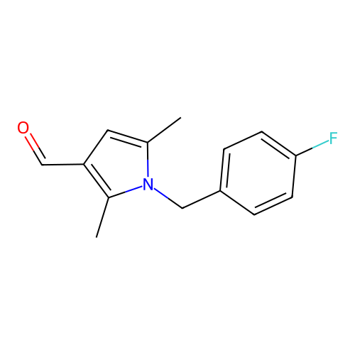 1-(4-Fluoro-benzyl)-2,5-dimethyl-1H-pyrrole-3-carbaldehyde structure