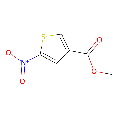 Methyl 5-nitrothiophene-3-carboxylate structure