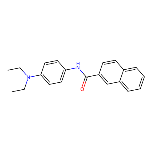 N-[4-(diethylamino)phenyl]naphthalene-2-carboxamide structure