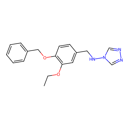 N-[4-(benzyloxy)-3-ethoxybenzyl]-4H-1,2,4-triazol-4-amine structure