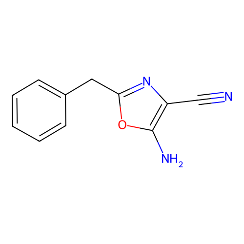 5-氨基-2-苄基-1,3-噁唑-4-甲腈 structure