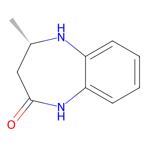 (4S)-4-methyl-2,3,4,5-tetrahydro-1H-1,5-benzodiazepin-2-one structure