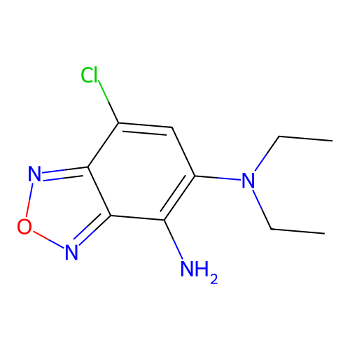 7-chloro-N~5~,N~5~-diethyl-2,1,3-benzoxadiazole-4,5-diamine structure