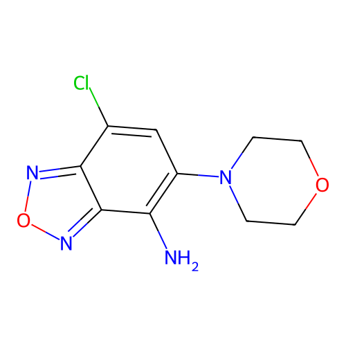 7-Chloro-5-(4-morpholinyl)-2,1,3-benzoxadiazol-4-amine structure