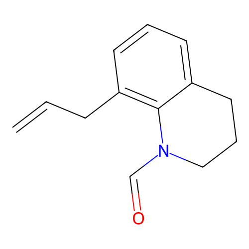 8-allyl-3,4-dihydroquinoline-1(2H)-carbaldehyde structure