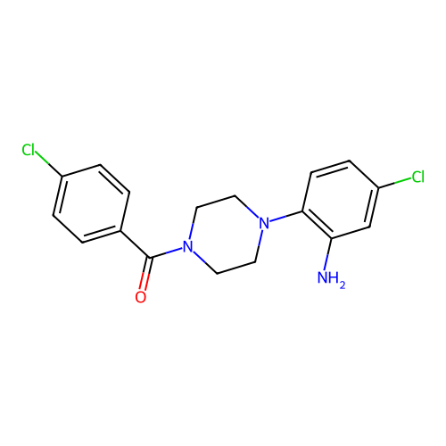 (4-(2-Amino-4-chlorophenyl)piperazin-1-yl)(4-chlorophenyl)methanone structure