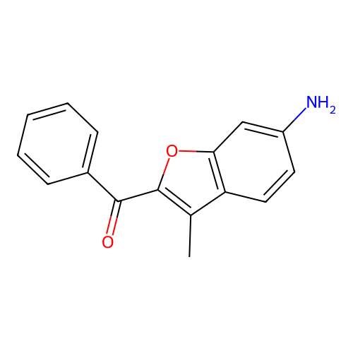 (6-Amino-3-methylbenzofuran-2-yl)(phenyl)methanone structure