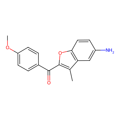 2-(4-Methoxybenzoyl)-3-methyl-1-benzofuran-5-amine structure