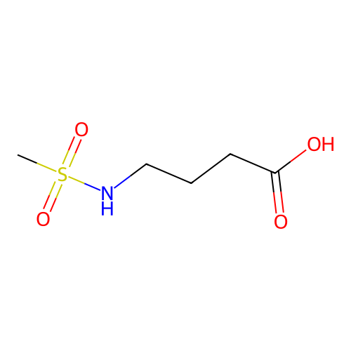 4-[(Methylsulfonyl)amino]butanoic acid structure