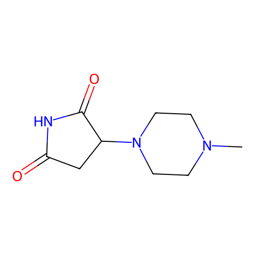 3-(4-Methylpiperazin-1-yl)pyrrolidine-2,5-dione structure
