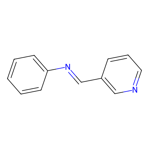 Benzenamine, N-(3-pyridinylmethylene)- structure