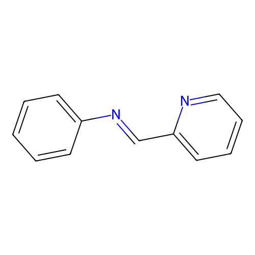 trans-N-(2-Pyridylmethylene)aniline structure