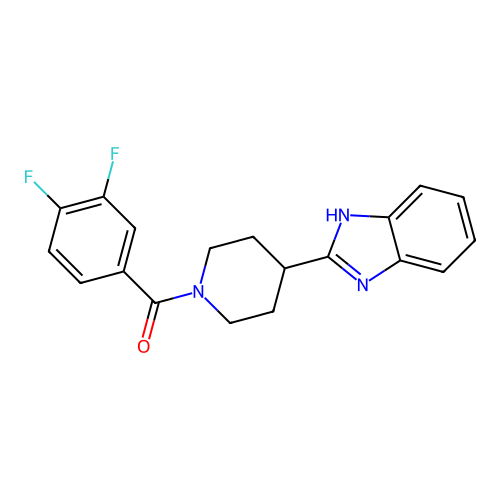 [4-(1H-benzimidazol-2-yl)piperidin-1-yl]-(3,4-difluorophenyl)methanone structure