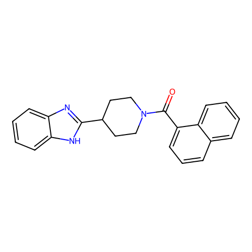 [4-(1H-benzimidazol-2-yl)piperidin-1-yl]-naphthalen-1-ylmethanone structure