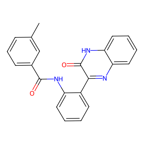 3-methyl-N-[2-(3-oxo-4H-quinoxalin-2-yl)phenyl]benzamide structure
