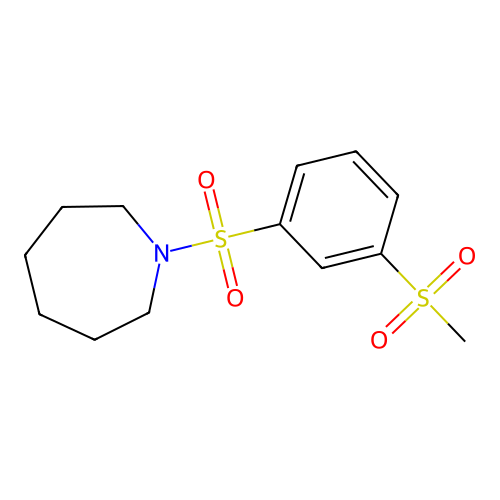 1-(3-Methylsulfonylphenyl)sulfonylazepane structure