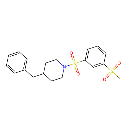 1-{[3-(Methylsulfonyl)phenyl]sulfonyl}-4-benzylpiperidine structure