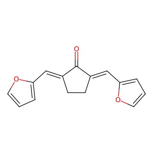 2,5-Difurfurylidenecyclopentanone structure