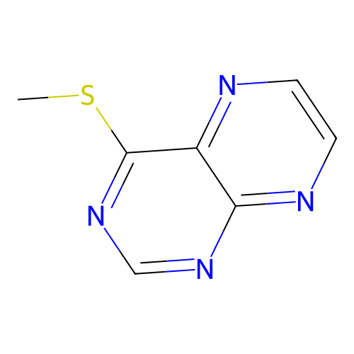 Pteridine, 4-(methylthio)- structure