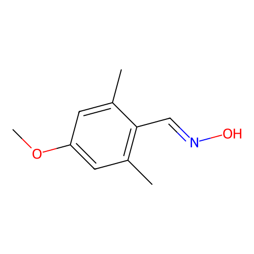 N-[(4-methoxy-2,6-dimethylphenyl)methylidene]hydroxylamine structure