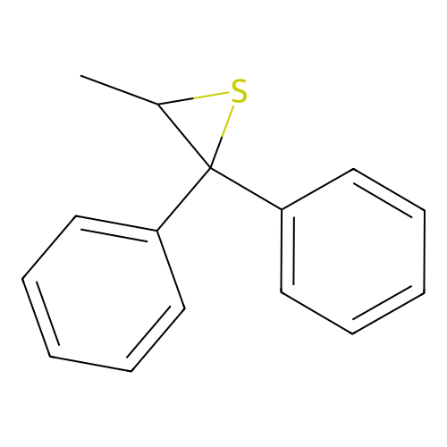 Thiirane, 3-methyl-2,2-diphenyl- structure