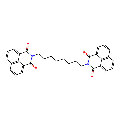 1H-Benz(de)isoquinoline-1,3(2H)-dione, 2,2'-(1,8-octanediyl)bis- structure