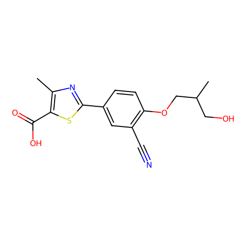 Febuxostat 67M-1 structure