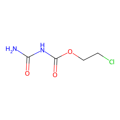2-chloroethyl N-carbamoylcarbamate structure