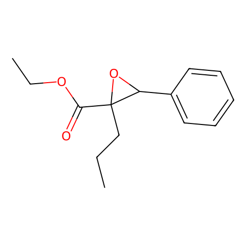 Ethyl 3-phenyl-2-propyloxirane-2-carboxylate structure