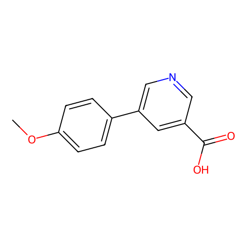 5-(4-methoxyphenyl)pyridine-3-carboxylic Acid structure