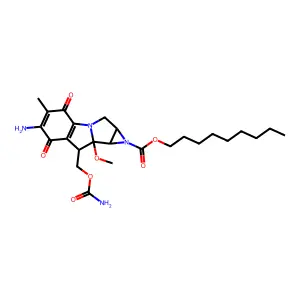 Nonyloxycarbonyl mitomycin C structure