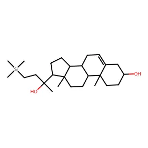 20-((2-Trimethylsilyl)ethyl)pregn-5-en-3,20-diol structure
