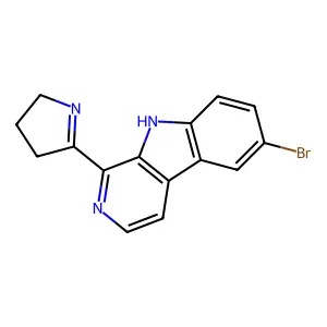 6-Bromo-1-(3,4-Dihydro-2H-Pyrrol-5-Yl)-9H-Pyrido(3,4-B)Indole structure