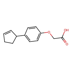 (4-(2-环戊烯-1-基)苯氧基)乙酸 structure