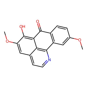 7H-Dibenzo(de,h)quinolin-7-one, 5,10-dimethoxy-6-hydroxy- structure