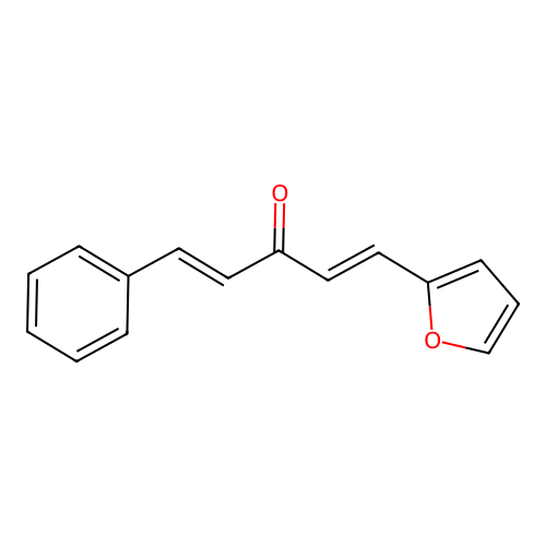1-(2-Furyl)-5-phenyl-1,4-pentadien-3-one structure