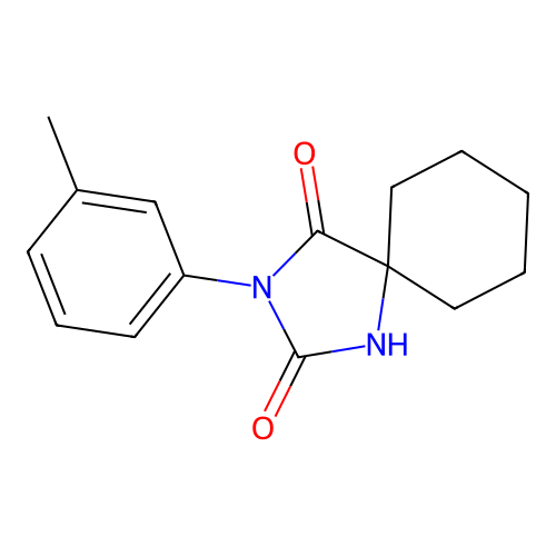 1,3-Diazaspiro[4.5]decane-2,4-dione, 3-(3-methylphenyl)- structure