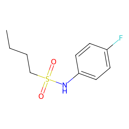N-(4-fluorophenyl)butane-1-sulfonamide structure