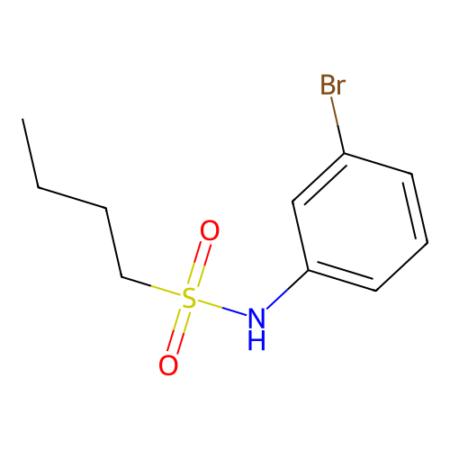 N-(3-bromophenyl)butane-1-sulfonamide structure