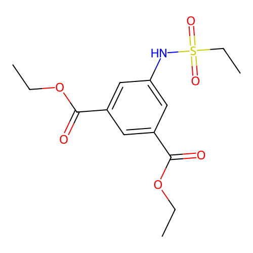 Ethyl 3-(ethoxycarbonyl)-5-[(ethylsulfonyl)amino]benzoate structure