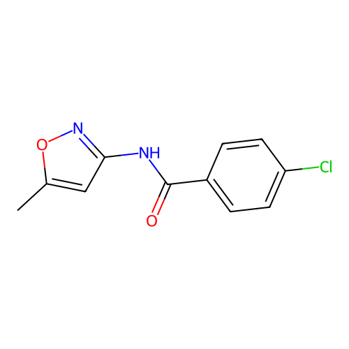4-chloro-N-(5-methyl-1,2-oxazol-3-yl)benzamide structure