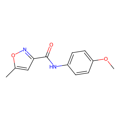 3-Isoxazolecarboxamide, N-(4-methoxyphenyl)-5-methyl- structure