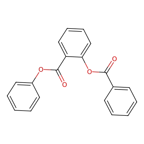 Phenyl 2-benzoyloxybenzoate structure