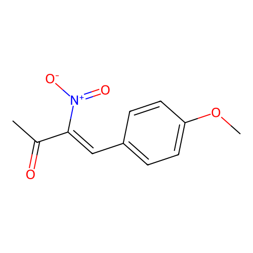 4-(4-Methoxyphenyl)-3-nitro-3-buten-2-one structure