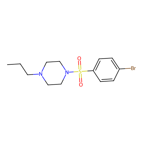 1-(4-Bromophenylsulfonyl)-4-propylpiperazine structure