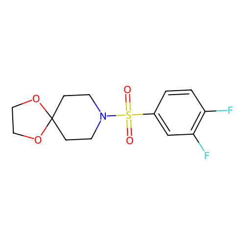 8-(3,4-Difluorophenyl)sulfonyl-1,4-dioxa-8-azaspiro[4.5]decane structure