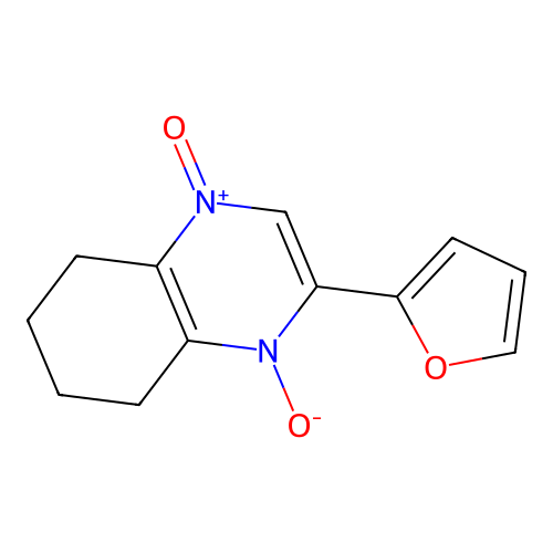 Quinoxaline, 2-(2-furanyl)-5,6,7,8-tetrahydro-, 1,4-dioxide structure