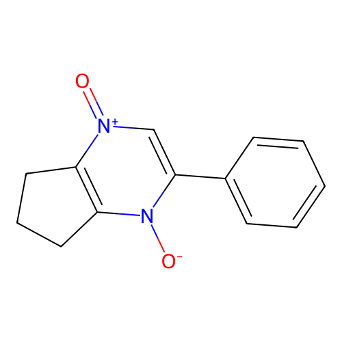 2-phenyl-6,7-dihydro-5H-cyclopenta[b]pyrazine 1,4-dioxide structure