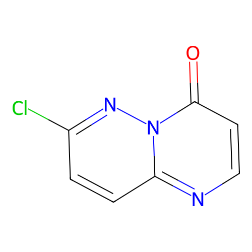 7-chloro-4H-pyrimido(1,2-b)pyridazin-4-one structure