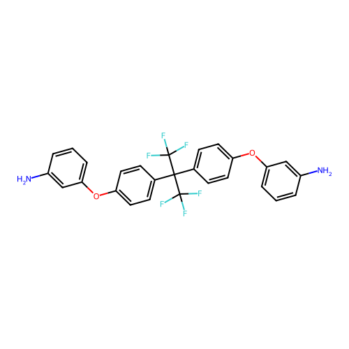 2,2'-Bis[4-(3-aminophenoxy)phenyl]hexafluoropropane structure